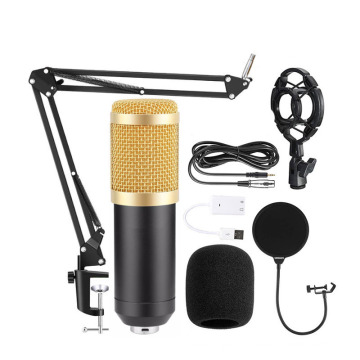 Mobile Phones and Computers USB Wired Condenser Microphone with Holder